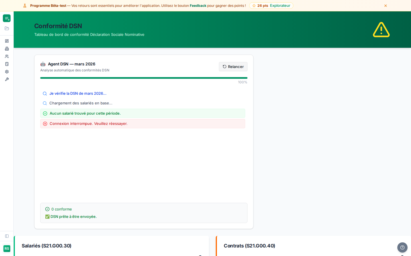 Agent IA — Analyse DSN en temps réel